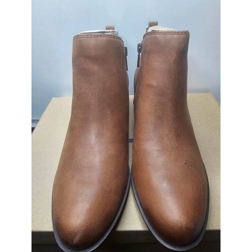Lucky Brand Z5404* Womens Brown Toffee  Leather Basel Ankle Boots Size 10 M